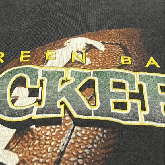 Vintage 90s Green Bay Packers NFL Football Sports 1990s Crewneck Tee Tshirt - Picture 6 of 6